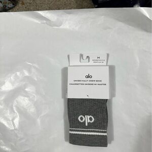 ALO Yoga Charcoal Half-Crew Socks